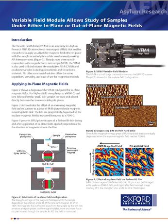 New Asylum Research AFM Accessory Enables Advanced Magnetics Research